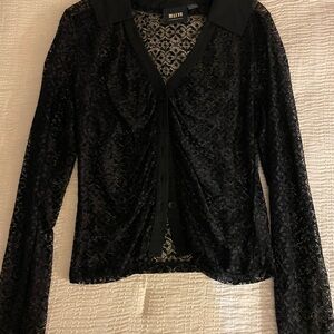 AnthropologieBlack Lace Women's Top
